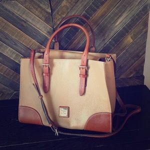 Dooney & Bourke Leather Satchel W/ Shoulder Strap